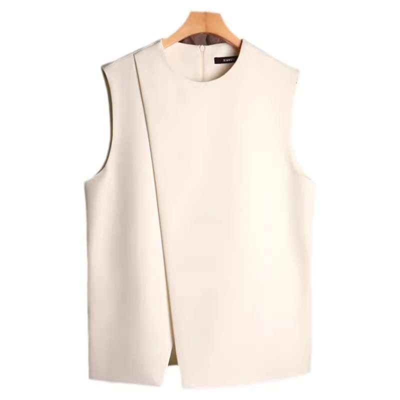 40代ファッション レディース エレガントノースリーブブラウス