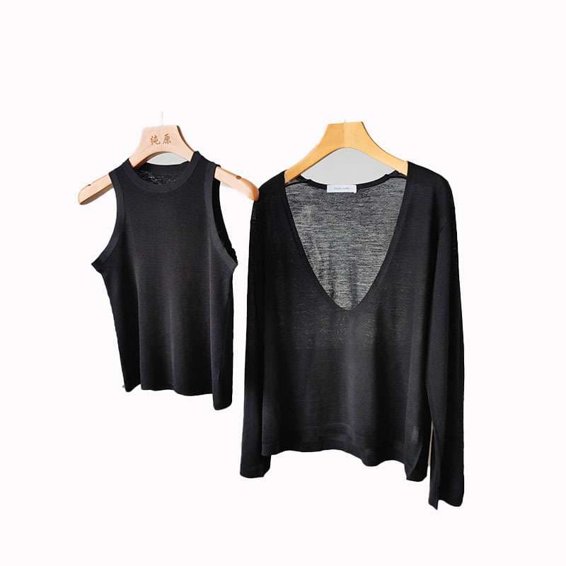 40代ファッション レディース エレガント シンプル ニットセット