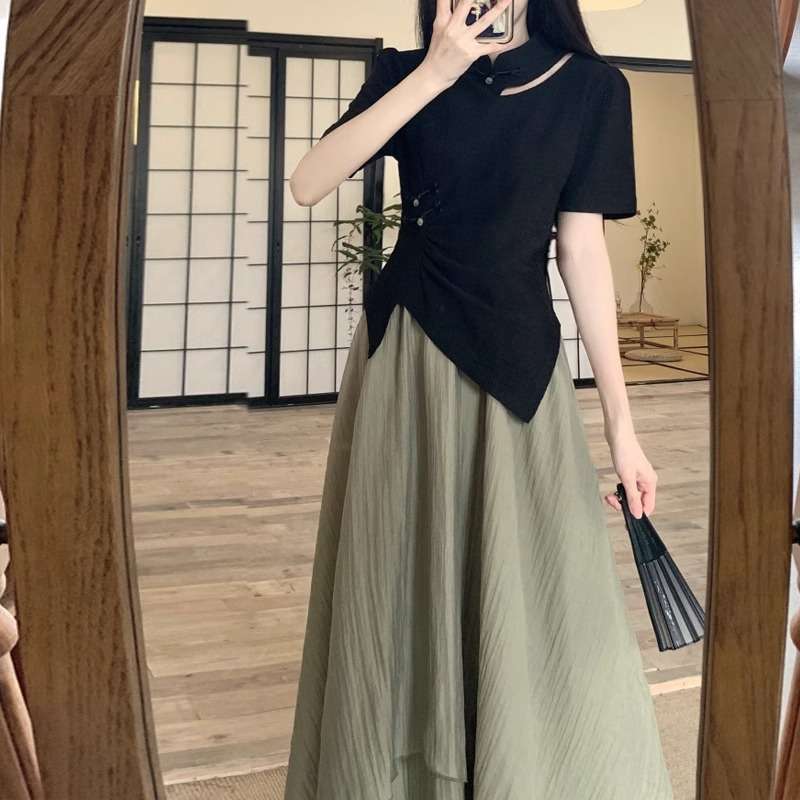 40代ファッション レディース エレガント ティアードロングスカート