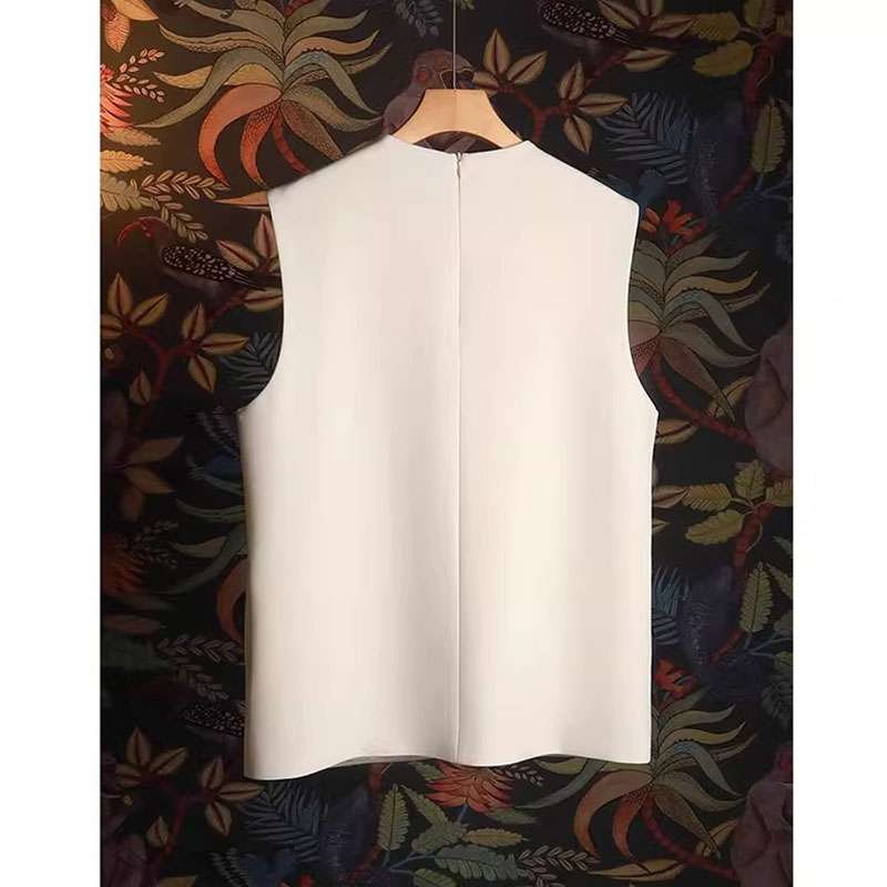 40代ファッション レディース エレガントノースリーブブラウス