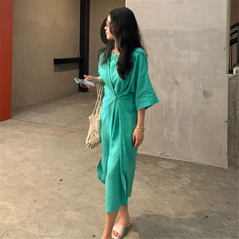 40代ファッション レディース エレガントリラックスワンピース