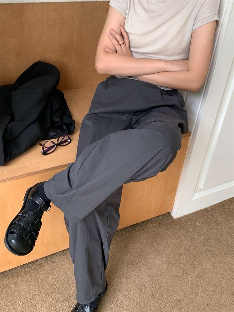 40代ファッション レディース ゆったりワイドパンツ