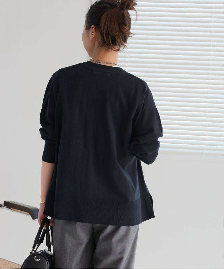 40代ファッション レディース オーバーサイズニットカーディガン