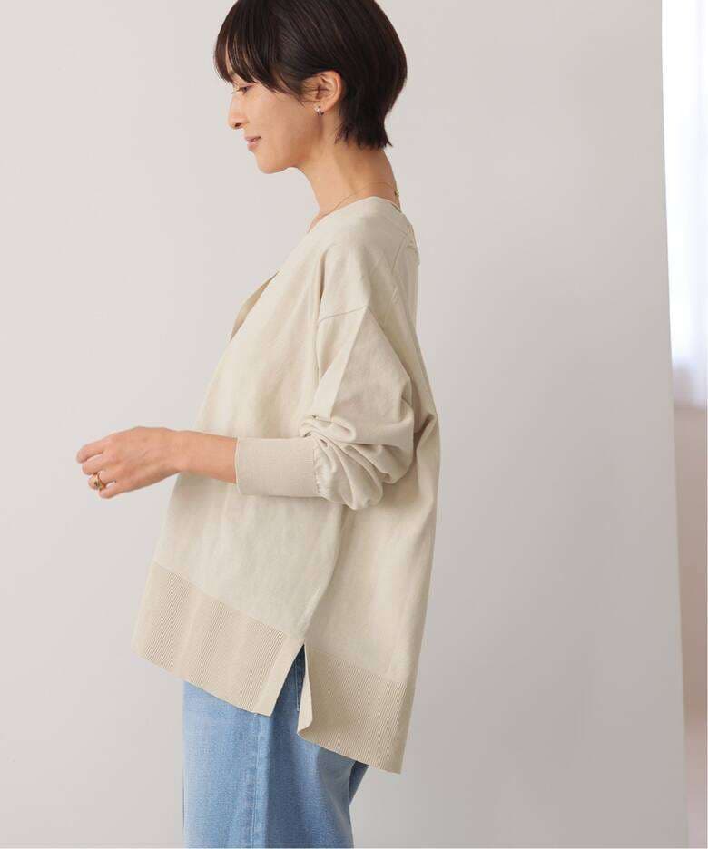 40代ファッション レディース オーバーサイズニットカーディガン