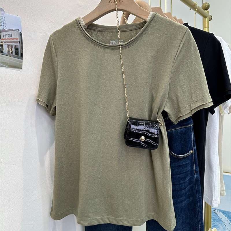 40代ファッション レディース 大人の洗練ベーシックTシャツ