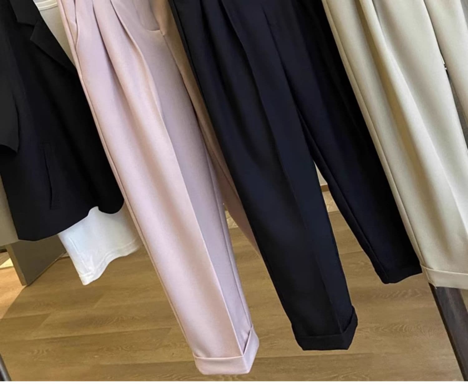 40代ファッション レディース エレガントワイドクロップドパンツ