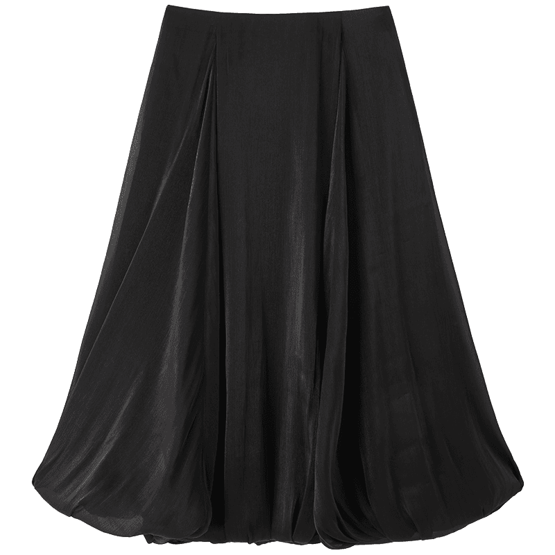 40代ファッション レディース エレガントバルーンミディスカート