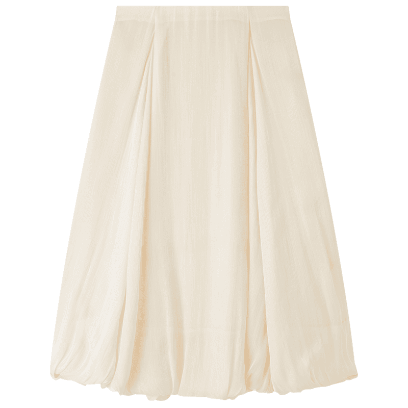 40代ファッション レディース エレガントバルーンミディスカート