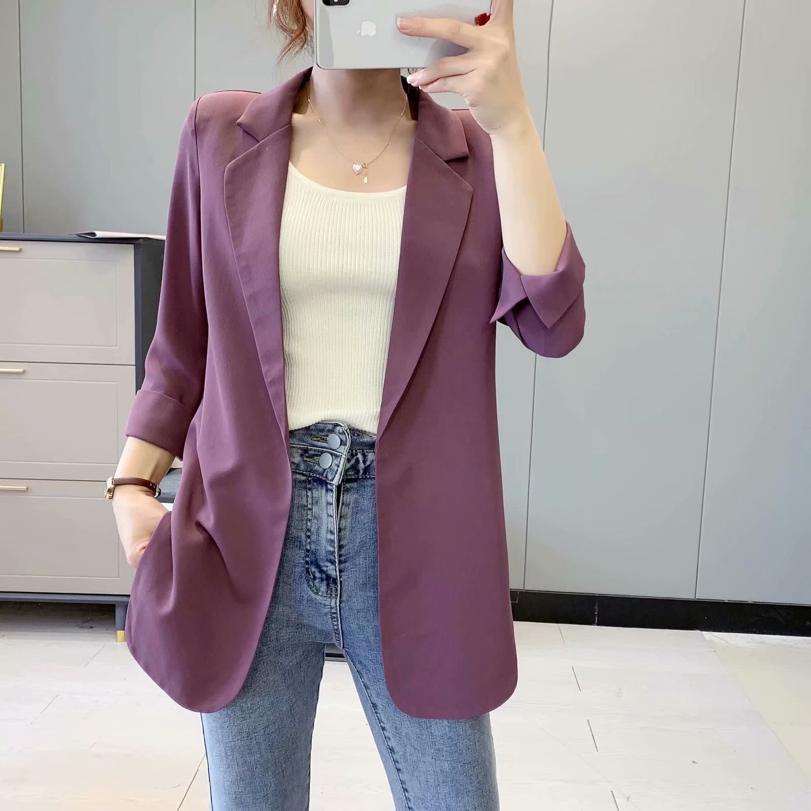 40代ファッション レディース エレガントホワイトオーバーサイズジャケット