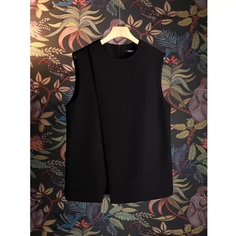 40代ファッション レディース エレガントノースリーブブラウス