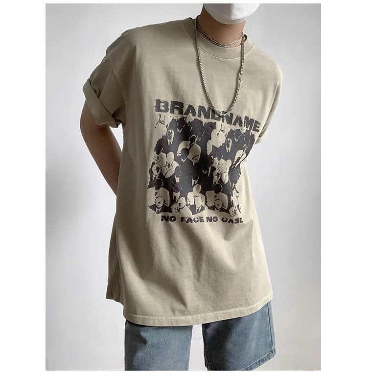 40代ファッション レディース ヴィンテージ風グラフィックTシャツ