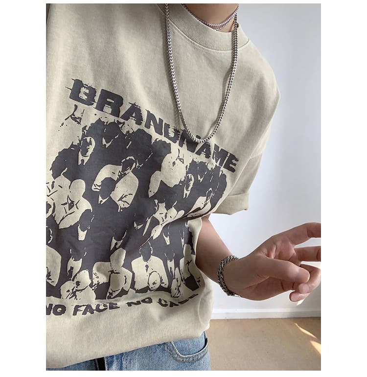 40代ファッション レディース ヴィンテージ風グラフィックTシャツ