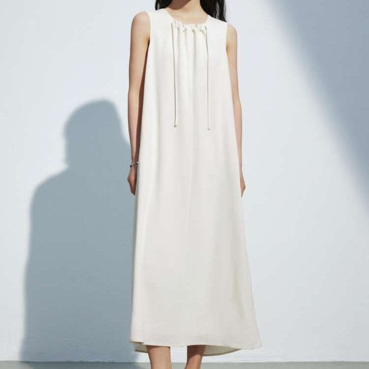 40代ファッション レディース エレガントシルエット リラックスワンピース