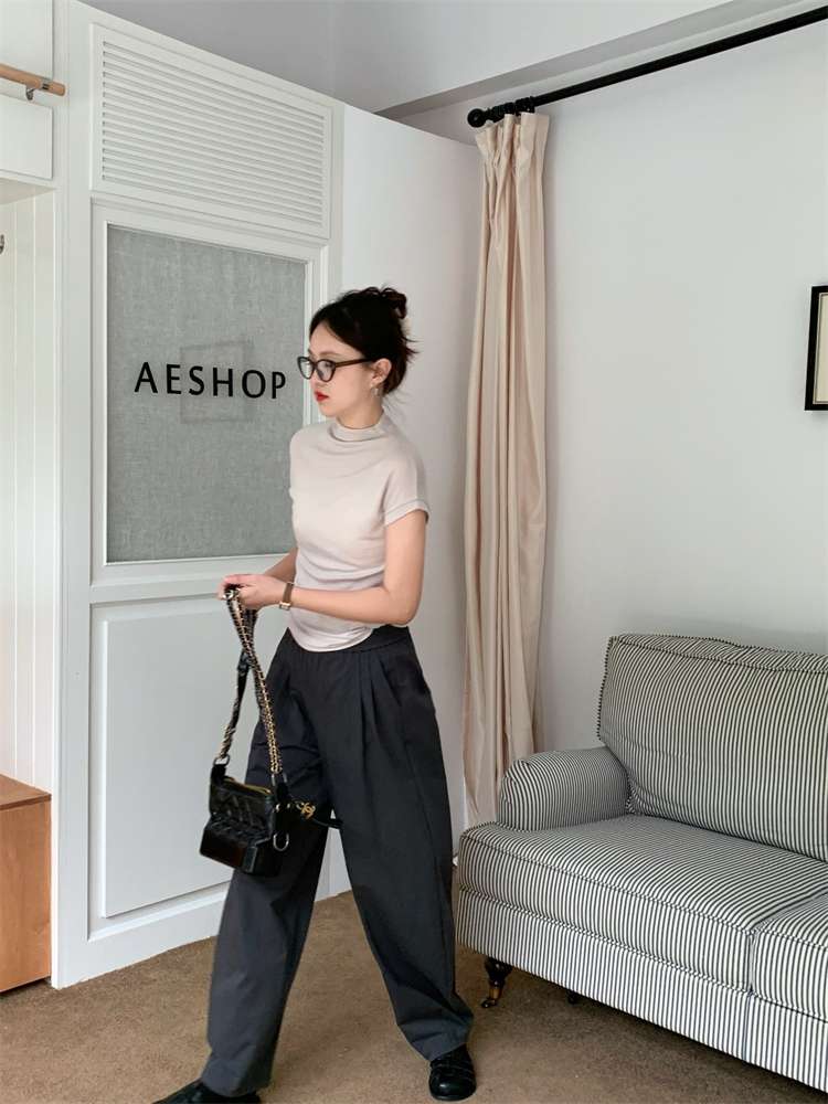 40代ファッション レディース ゆったりワイドパンツ