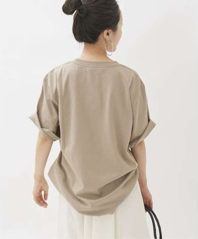 40代ファッション レディース シンプルエレガント オーバーサイズTシャツ