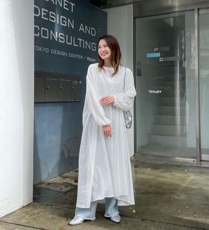 40代ファッション レディース ゆったりリネンシャツワンピース