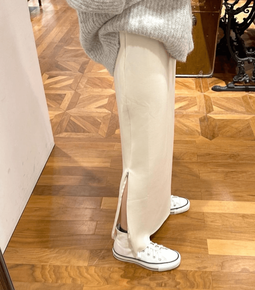 40代ファッション レディース 大人のスリットスカート