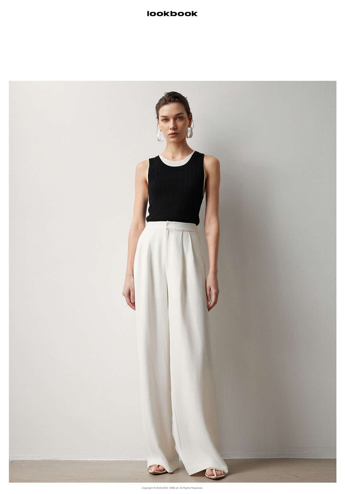 40代ファッション レディース エレガントワイドパンツ