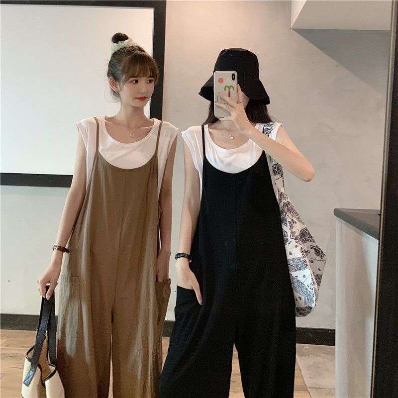 40代ファッション レディース 大人のゆったりサロペット