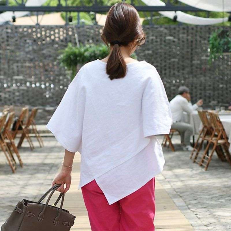 40代ファッション レディース リラックスオーバーサイズTシャツ