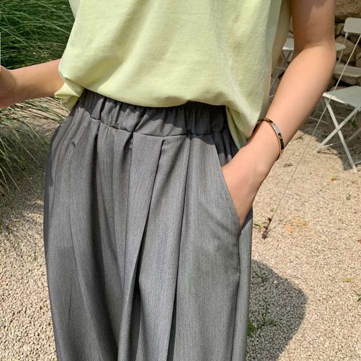 40代ファッション レディース 大人リラックスワイドパンツ