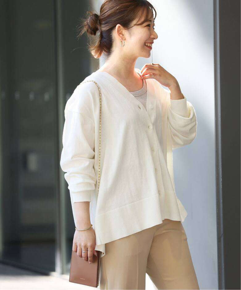 40代ファッション レディース オーバーサイズニットカーディガン