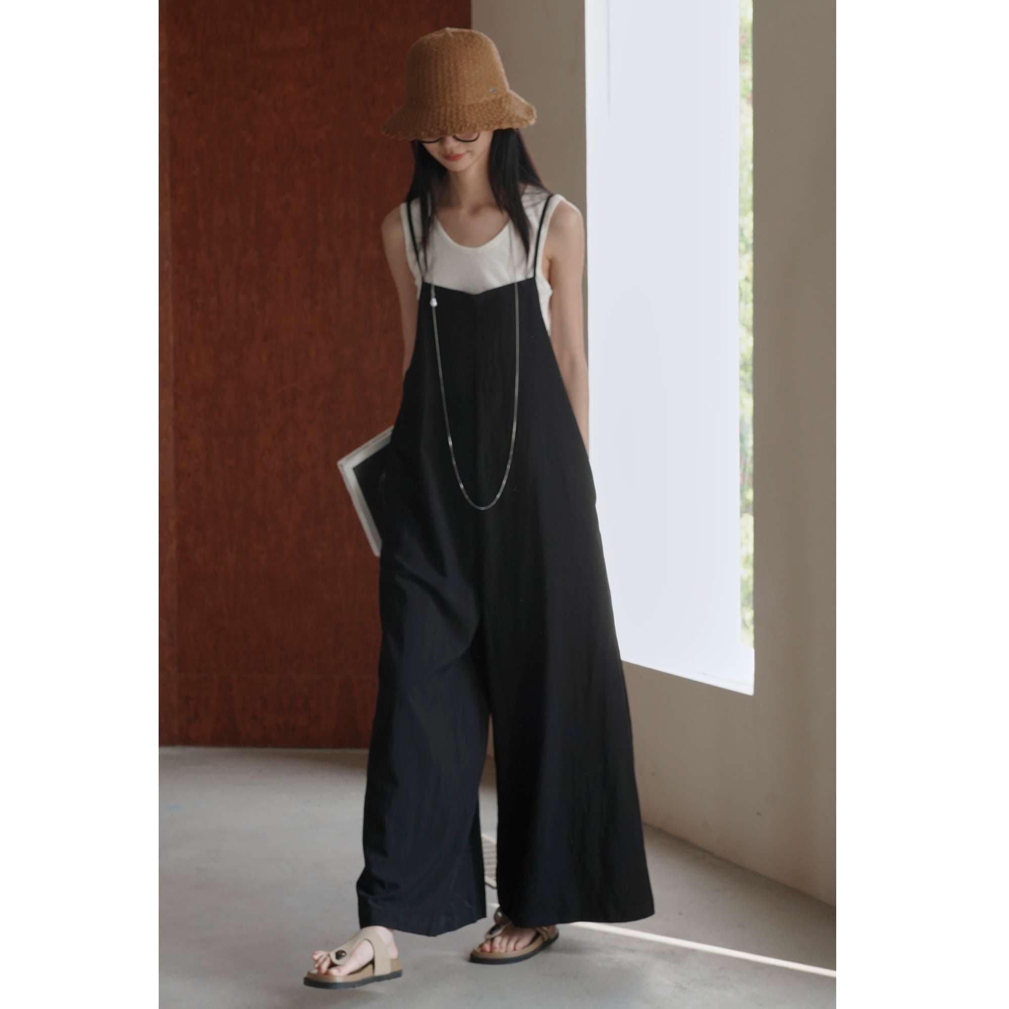 40代ファッション レディース 大人のゆったりサロペット