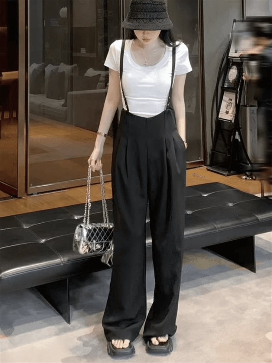 40代ファッション レディース 大人可愛いドット柄サロペット