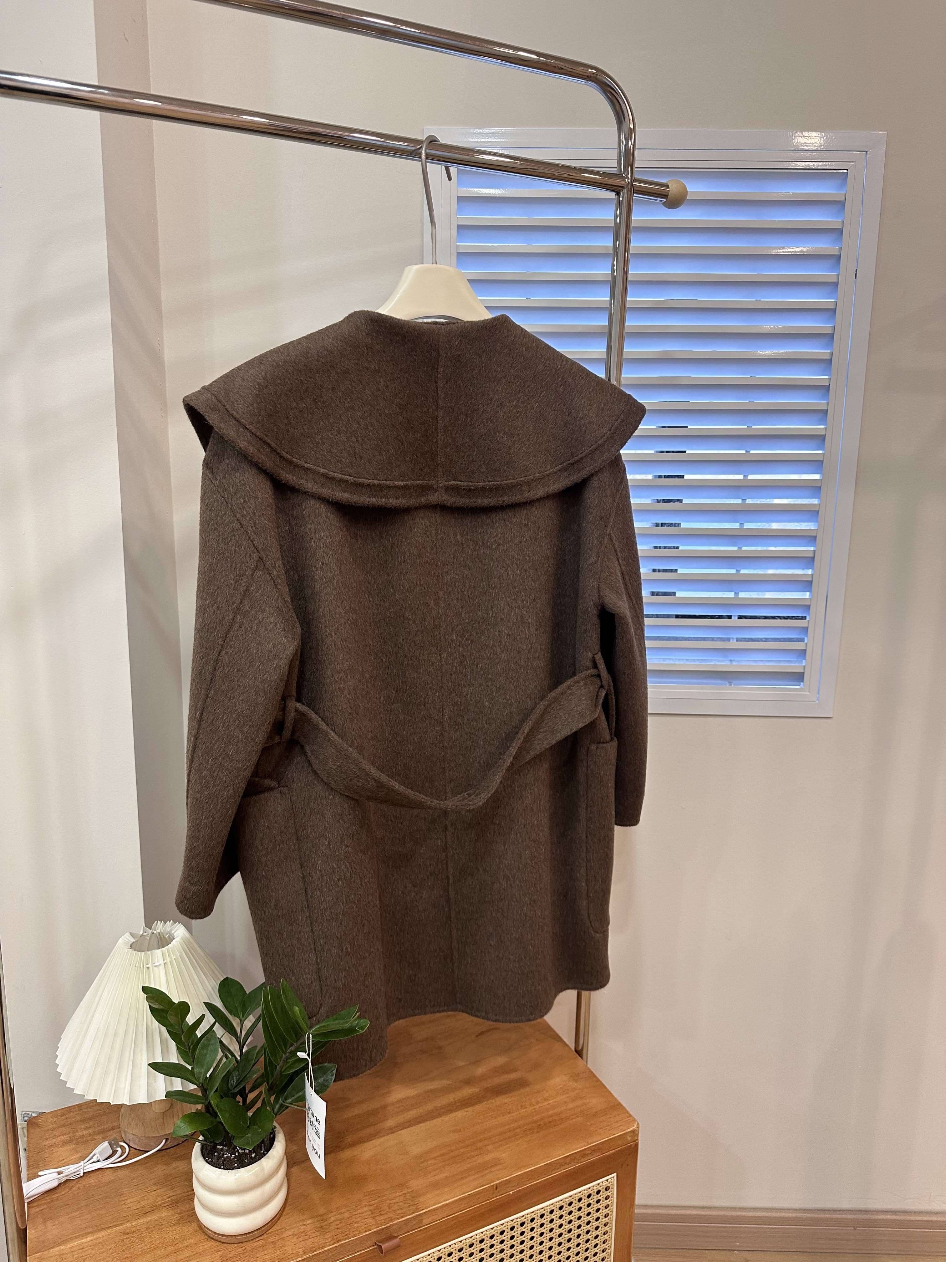 40代ファッション レディース オーバーサイズショールカラーコート