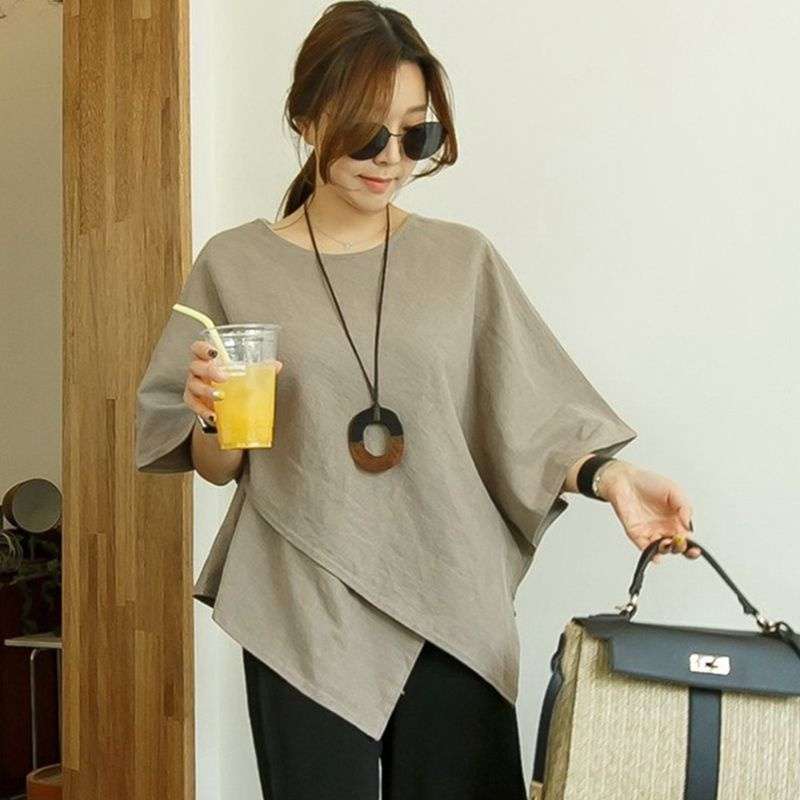 40代ファッション レディース リラックスオーバーサイズTシャツ