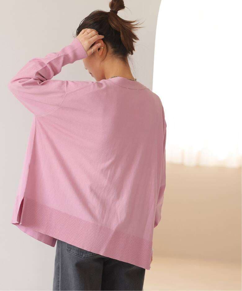 40代ファッション レディース オーバーサイズニットカーディガン