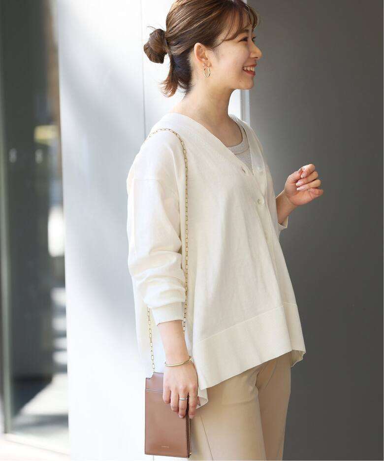 40代ファッション レディース オーバーサイズニットカーディガン