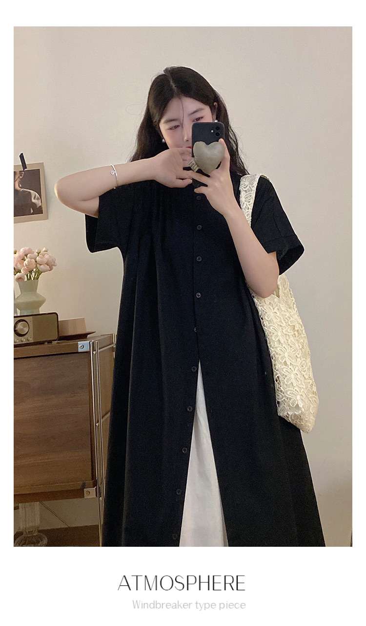 40代ファッション レディース モノトーンコントラスト ロングカーディガンワンピース