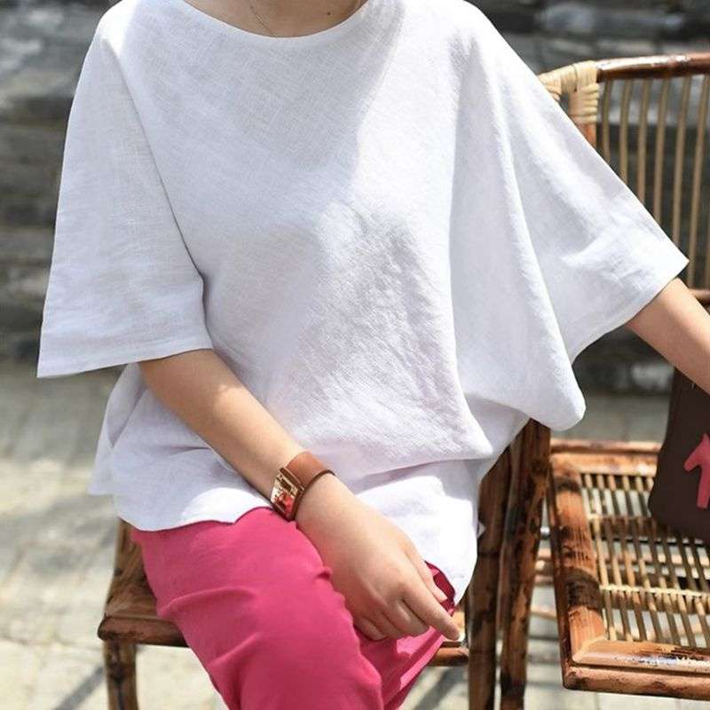 40代ファッション レディース リラックスオーバーサイズTシャツ