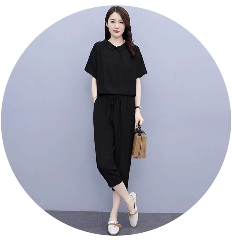 40代ファッション レディース エレガントツーピースセットアップ