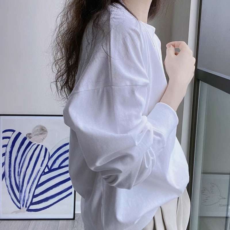 40代ファッション レディース シンプル リラックスフィットロングTシャツ