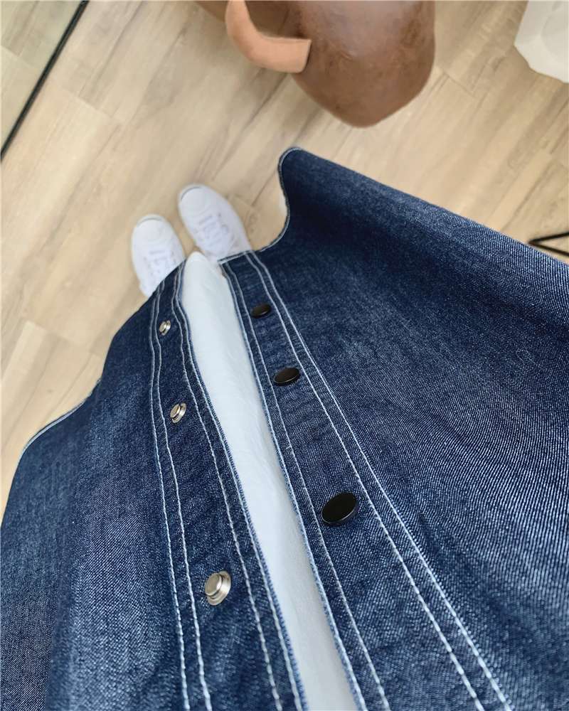 40代ファッション レディース オーバーサイズデニムシャツジャケット