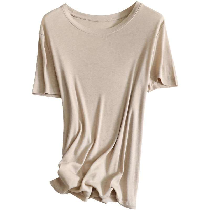 40代ファッション レディース シンプル上質リラックスTシャツ