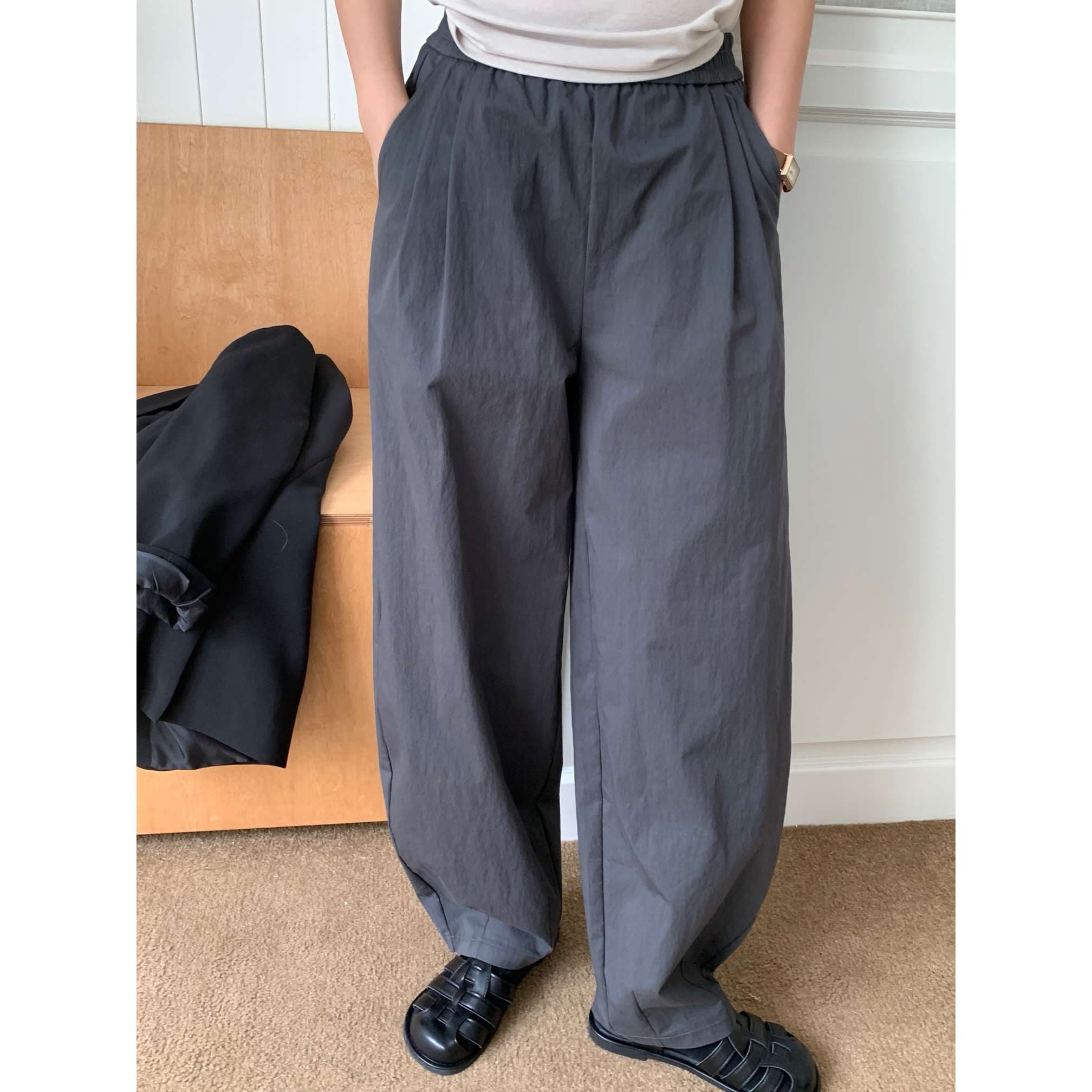 40代ファッション レディース ゆったりワイドパンツ