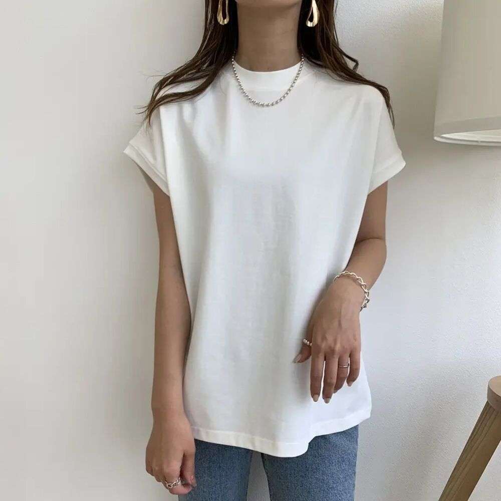 40代ファッション レディース シンプルコンフォート半袖Tシャツ