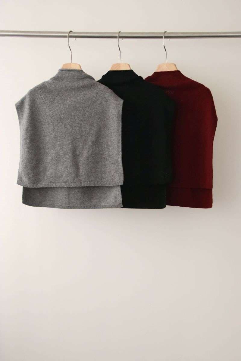 40代レディースファッション 上品シルエット フード付きニットジャケット