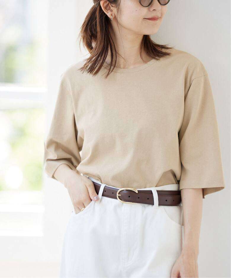 40代ファッション レディース シンプルエレガント オーバーサイズTシャツ