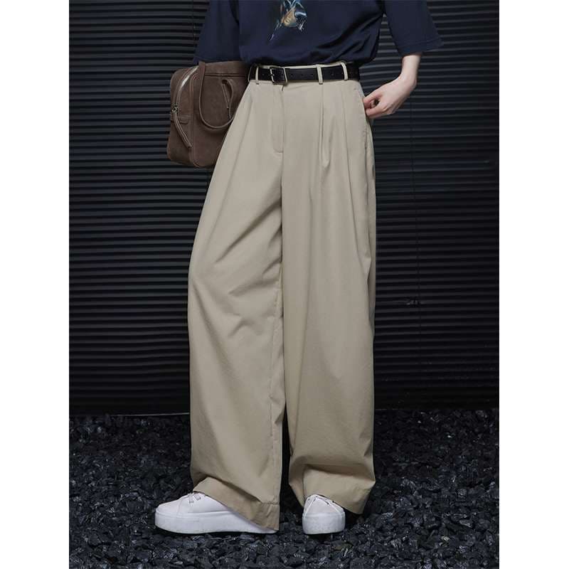 40代ファッション レディース 大人カジュアルワイドパンツ