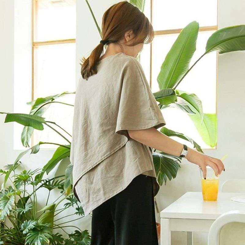 40代ファッション レディース リラックスオーバーサイズTシャツ