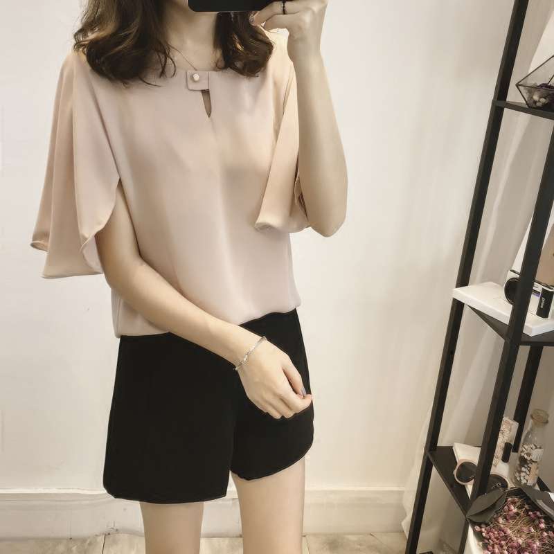 40代ファッション レディース エレガントフレア袖カットソー