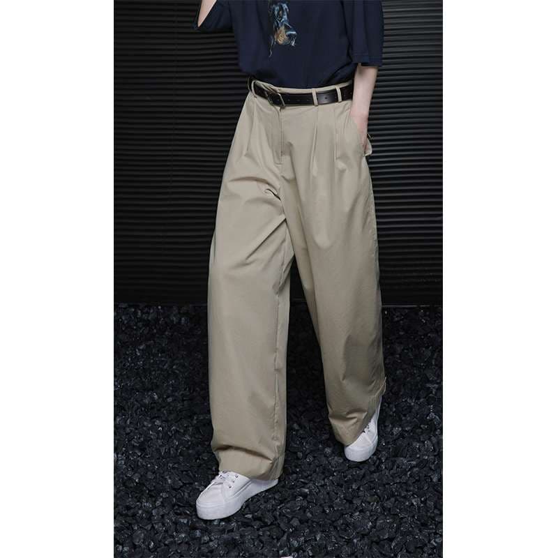 40代ファッション レディース 大人カジュアルワイドパンツ