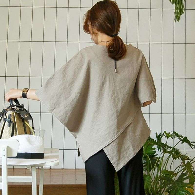 40代ファッション レディース リラックスオーバーサイズTシャツ