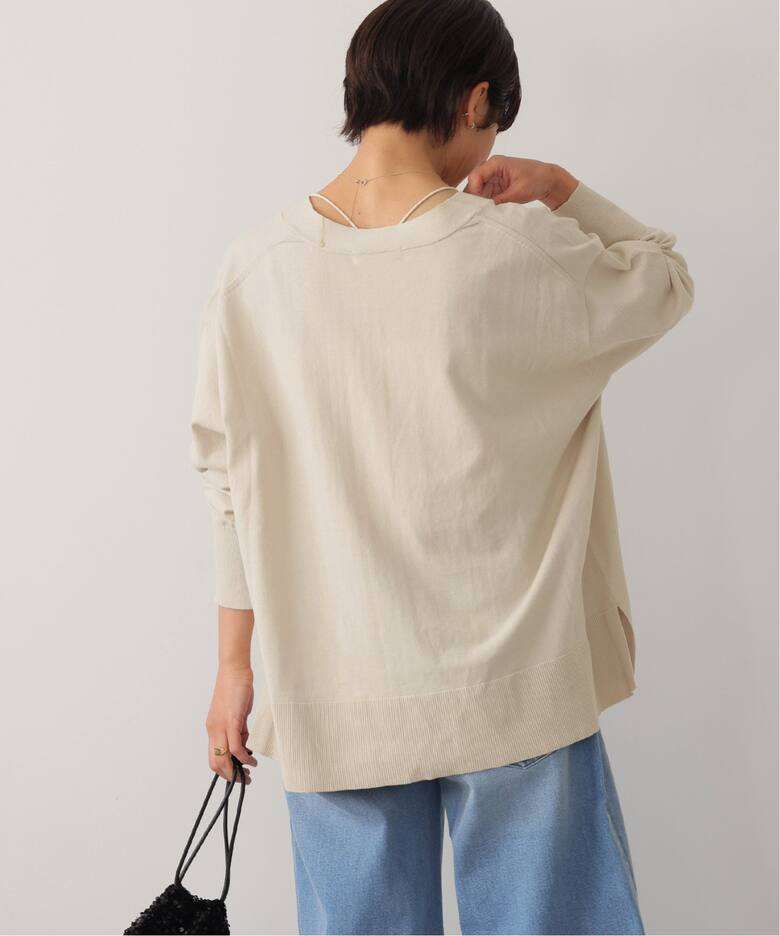 40代ファッション レディース オーバーサイズニットカーディガン