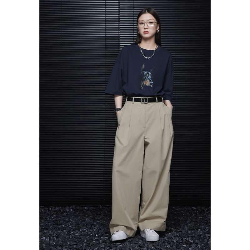 40代ファッション レディース 大人カジュアルワイドパンツ