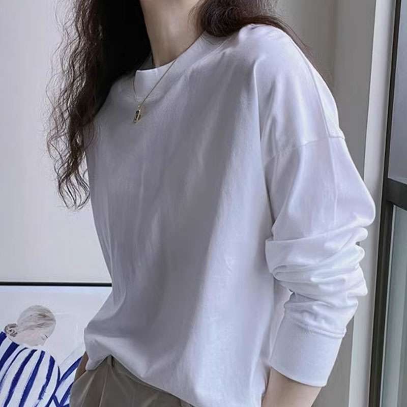 40代ファッション レディース シンプル リラックスフィットロングTシャツ